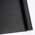 Abyssaly Black Wood Peel and Stick Wallpaper 11.78 in X 590 in Decorative by Abyssaly