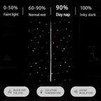 XiDi Pink and Grey Star Blackout Curtains - Image 5