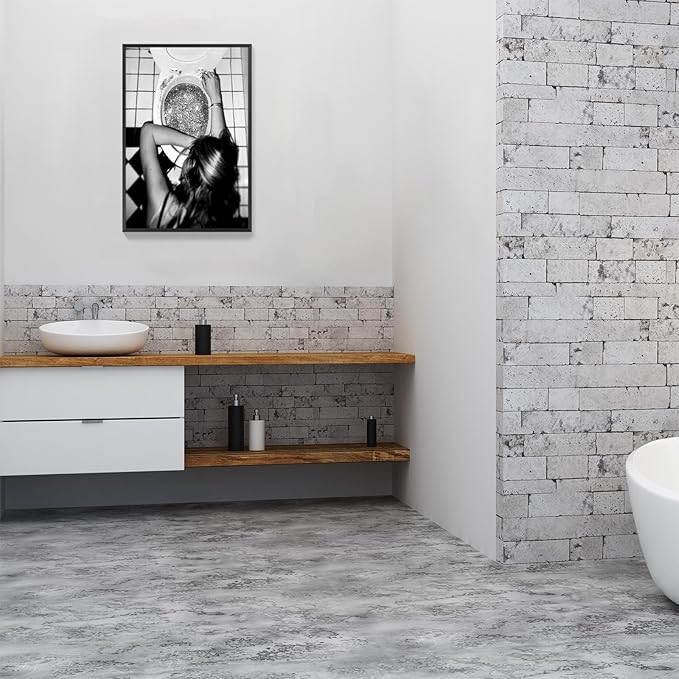 Funny Bathroom Wall Art Black and White posters Bar Disco Party prints painting - Image 4