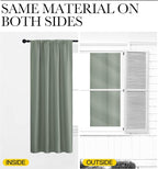 NICETOWN Blackout Curtains for Bedroom, 1 Pair, 70 by 63-inch, Window Treatment - Image 5