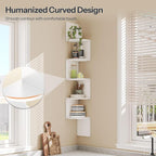 HOOBRO Corner Shelf Wall-Mounted, 5-Tier Corner Bookshelves - Image 5