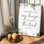 HIWX Christian Wall Decor, as for Me and My House Bible Verses Sage Green - Image 7