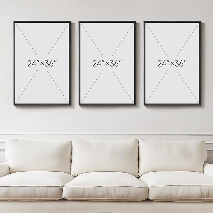 Large Framed Blue and Grey Abstract Wall Art - Image 3