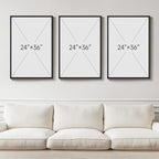 Large Framed Blue and Grey Abstract Wall Art - Image 3