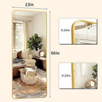 XRAMFY Full Length Mirror 23"x66", Large Floor Mirror - Image 5