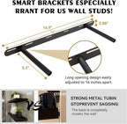 BGMG Wood Floating Shelves for Wall 30 inch Set of 2, Solid Wood Wall Mount - Image 3