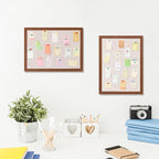 Felt Bulletin Board, 15.7''X 11.8'' corkboard Pin Board - Image 4