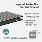 AKUMAX Acoustic Wood Slat Wall Panels-3D Slat Wall Panelling - Image 4