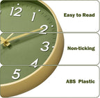 Mosewa Wall Clock 8 Inch, Battery Operated Silent Non-Ticking Modern Analog - Image 7