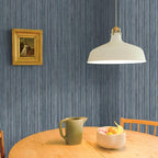 Tempaper Blue Textured Faux Grasscloth Removable Peel and Stick Wallpaper - Image 3