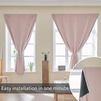 AJAZZ self Adhesive Portable 100% Blackout Curtains Simple and Easy to - Image 5