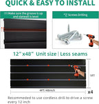 FRAYSCENT Slat Wall Paneling Garage Slat Wall Storage Systems Slatwall Panels - Image 4