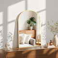 Sweetcrispy 20"x31" Arched Gold Bathroom Mirrors by Sweetcrispy