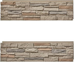 Faux Stone Wall Panels 2-Pack PU Stone Veneer Siding, Mortarless 46.25x12.88 - Image 4