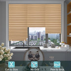 Changshade 12 Pack Temporary Shades, Pleated Paper Blinds - Image 5