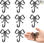 10 Pcs Black Bow Hooks, Bow Hooks by XHIPY