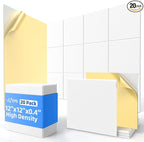 20 Pack Acoustic Panels with Self Adhesive, Soundproof Wall Panels, Square by NEPIS