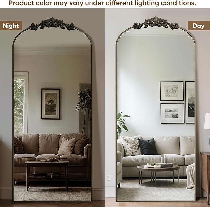 Antok Arched Full Length Mirror, Full Body Mirrors - Image 4