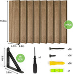 Fixwal Shelves for Room Wall, Width 4.7in Rustic Wood Wall Storage, Floating - Image 4