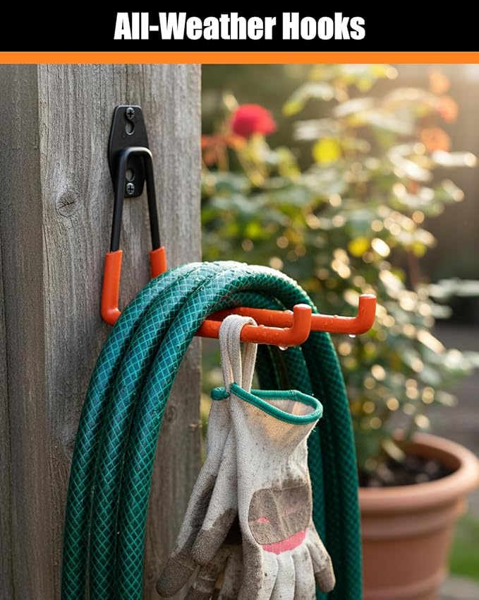 WMK 7.3'' Garage Hooks Heavy Duty Wall Hook, 6 Pack Garage Storage Hook - Image 4