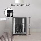 Funny Bathroom Decor Black and White Framed Wall Art, Retro Comedy Movie - Image 6