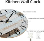 KECYET Wall Clock Battery Operated 10 Inch Silent Non-Ticking Coastal Country - Image 6