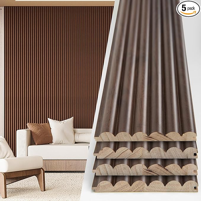 Art3d Fluted Wood Panel by Art3d