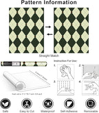 Simon&Siff Retro Peel and Stick Wallpaper Black and Green Wallpaper Vintage - Image 9