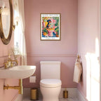 Funny Dachshund Bathroom Wall Art Henri Matisse Dog Bathroom Wall Decor Picture - Image 4