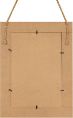 Rectangle Wall Mirror for Bathroom, Distressed White Wood Decor - Image 7