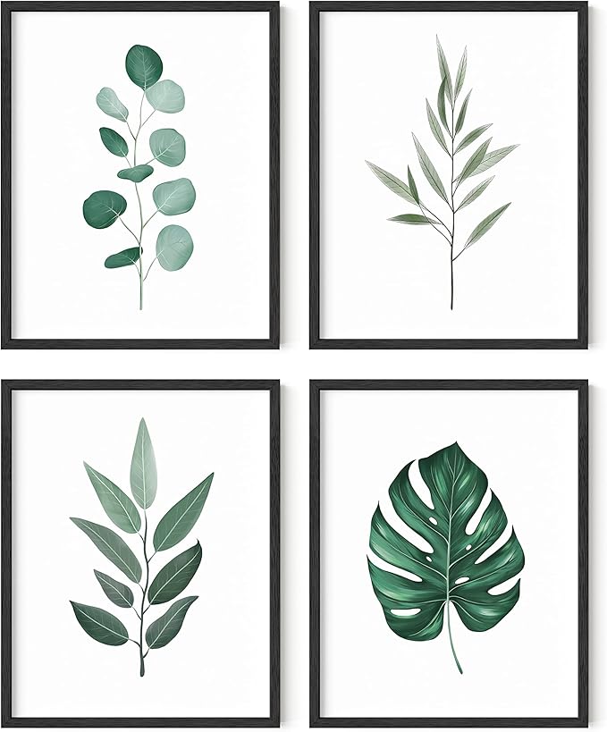 HAUS AND HUES Framed Botanical Wall Art by HausandHuesArtPrints