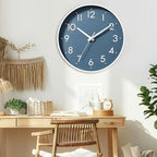 Mosewa Wall Clock 8 Inch, Battery Operated Silent Non-Ticking Modern Analog - Image 4
