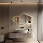 Modern Irregular LED Bathroom Mirror - Image 2