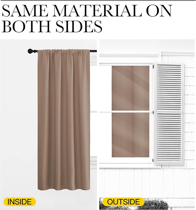 NICETOWN RV Blackout Curtains for Camper Windows, Window Treatment Thermal - Image 5