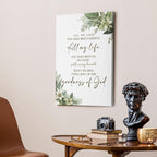HIWX Christian Wall Decor, All My Life You Have Been Faithful Bible Verse - Image 5