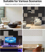 Soundproof Wall Panels Self-adhesive, 18 Pack Acoustic Panels Sound Absorbing - Image 5