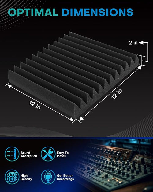 50 Pack Sound Proof Foam Panels - Image 2