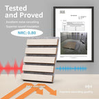 Art3d 4-Piece Wood Slat Acoustic Panels - Image 2