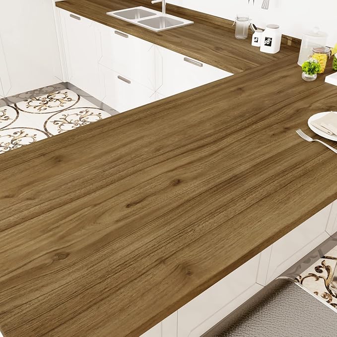 WESTICK Wood Contact Paper Peel and Stick Countertops Waterproof Vintage Wood by WESTICK