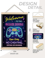 Foritho Neon Welcome to the Game Room Sign Poster Wall Art Framed, Cool Gaming - Image 7