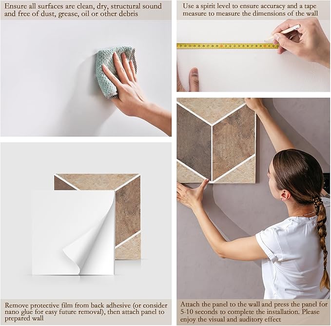 12Pack Acoustic Panels, Self-Adhesive Sound Proof Panels - Image 5
