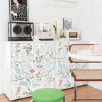 Froluya Floral Peel and Stick Wallpaper Boho Floral Contact Paper 16.9" x - Image 8