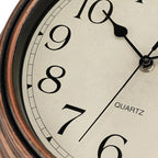 Foxtop Vintage Copper Wall Clock 12 Inch Silent Non Ticking Battery Operated - Image 8