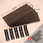 RICHER HOUSE Floating Shelves for Wall Décor, Rustic Wood Wall Mounted Shelves - Image 3