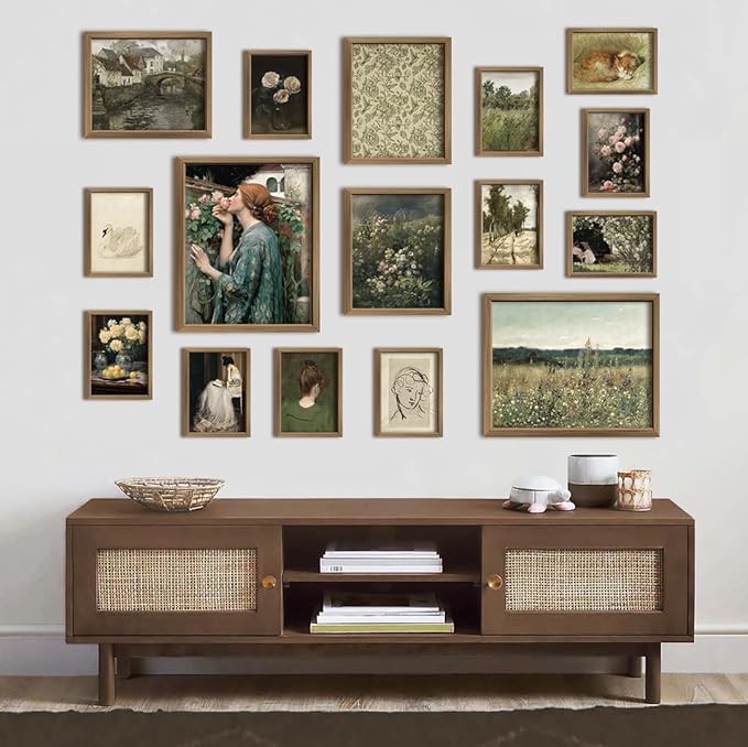 ANERZA 16 PCS Vintage Wall Art Decor, French Country Gallery Wall Prints - Image 5