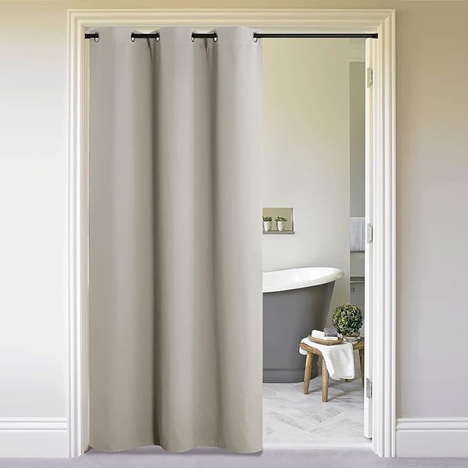 NICETOWN Natural Door Curtain for Doorway Privacy, Curtains 84 Inch Length by NICETOWN