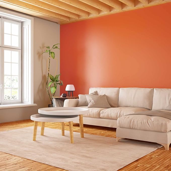 Orange Peel and Stick Wallpaper, 15.7 X 78.7 inches Renter Friendly Wallpaper - Image 5