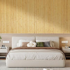 OUZUGIE 2 Pack 96x48 Inch Natural Bamboo Wall Panel – Natural Pole Wrap Paneling - Image 8
