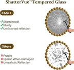 Easly Round Mirror for Wall, 24 Inch Gold Beaded Frame Decorative Vanity Mirror - Image 7