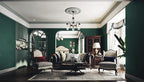 Dimoon 394''x17.7'' Dark Green Peel and Stick Wallpaper Contact Paper Modern - Image 3